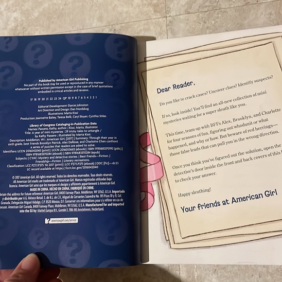 American Girl. A Year of Mini Mysteries book. - Picture 7 of 16